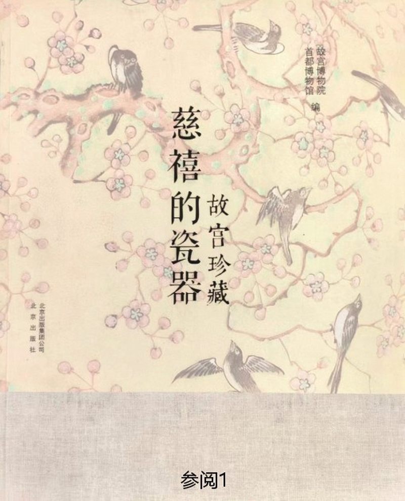 清同治  珊瑚红地描金喜字纹碟（一对） - 图2