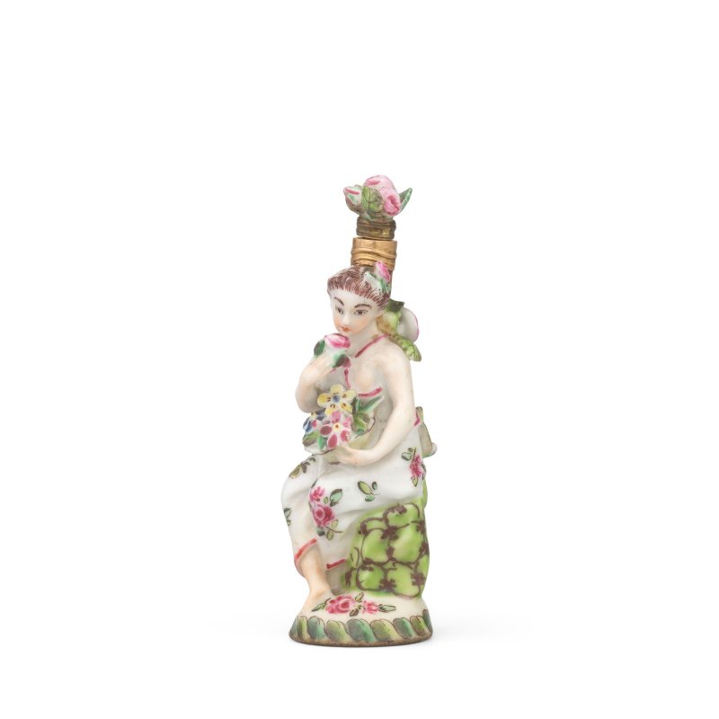 A St James's (Charles Gouyn) scent bottle and stopper, circa 1751-59