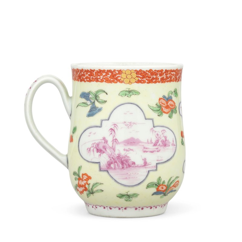 An attractive Worcester mug, circa 1758-60 - 图5