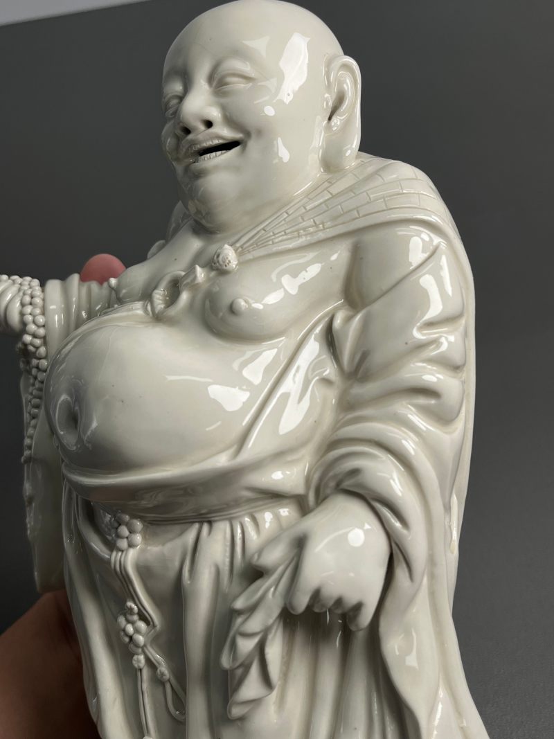 清早期  漳州窑弥勒佛立像 - 图13