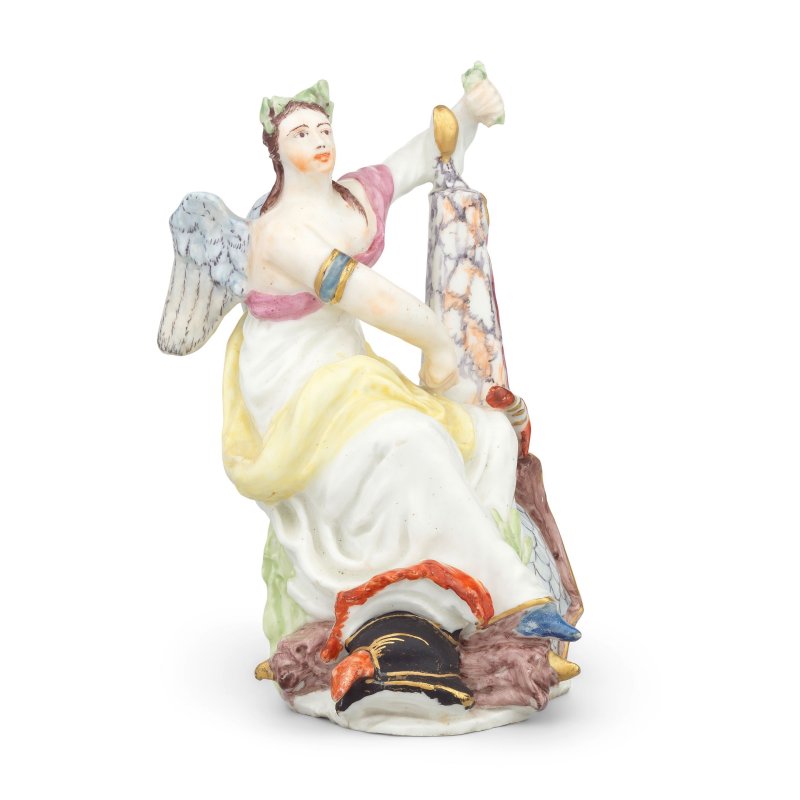 A Bow figure of a muse, probably Calliope, circa 1750-54 - 图2