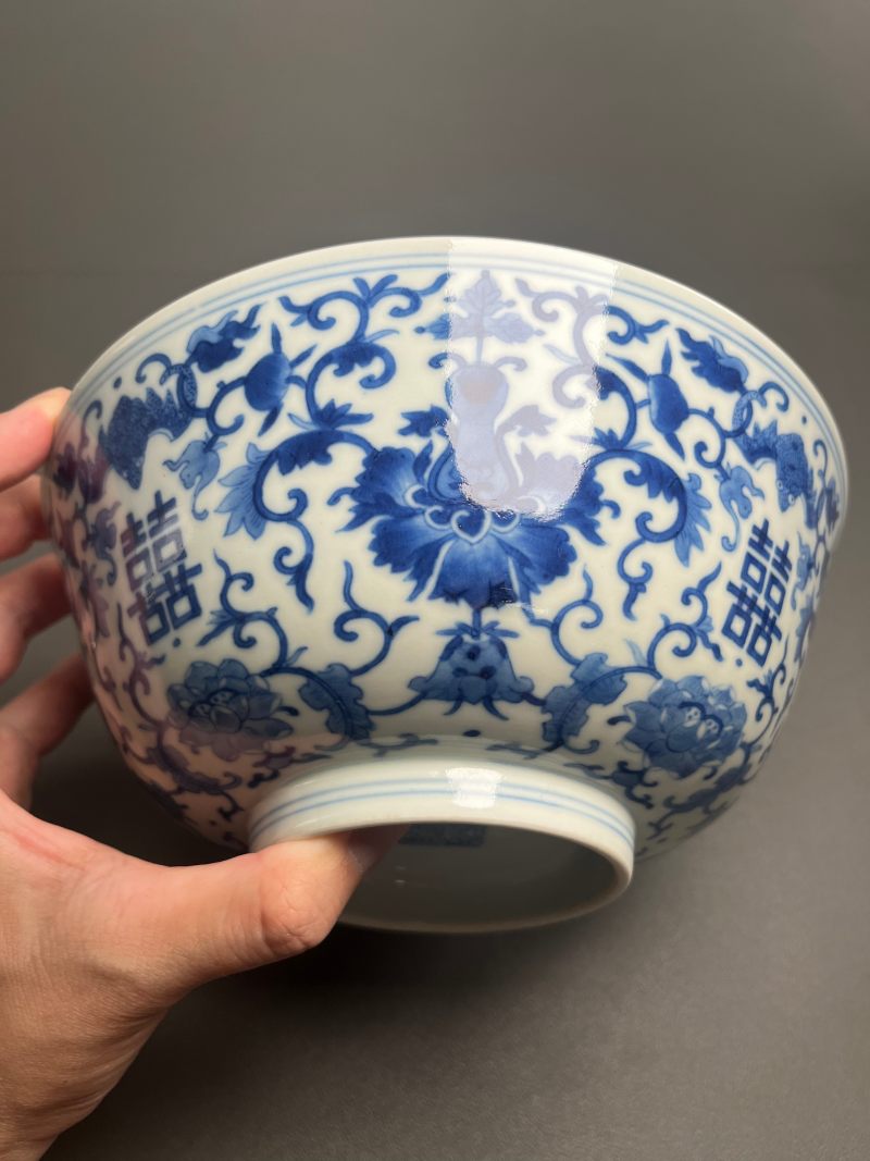清道光  “慎德堂制”青花云龙海水纹碗 - 图28
