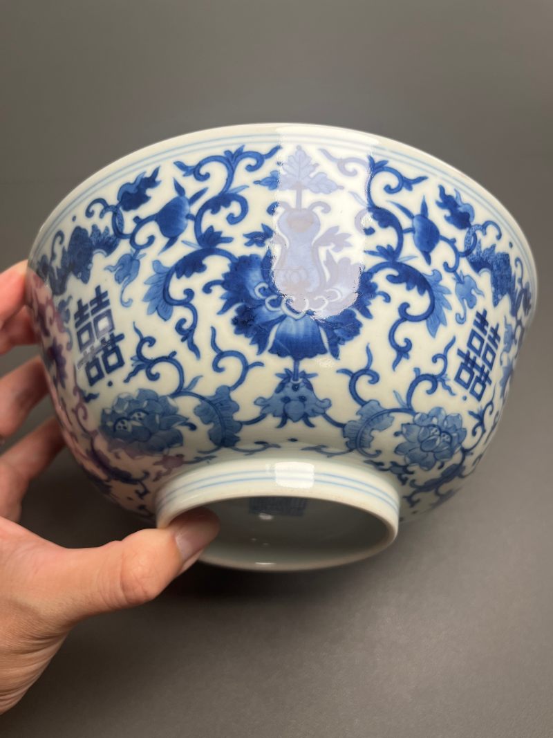 清道光  “慎德堂制”青花云龙海水纹碗 - 图22