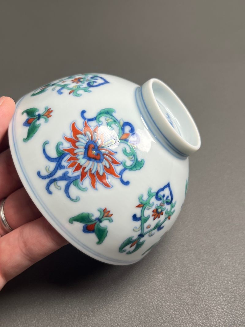 清雍正  斗彩宝相花纹茶圆 - 图10