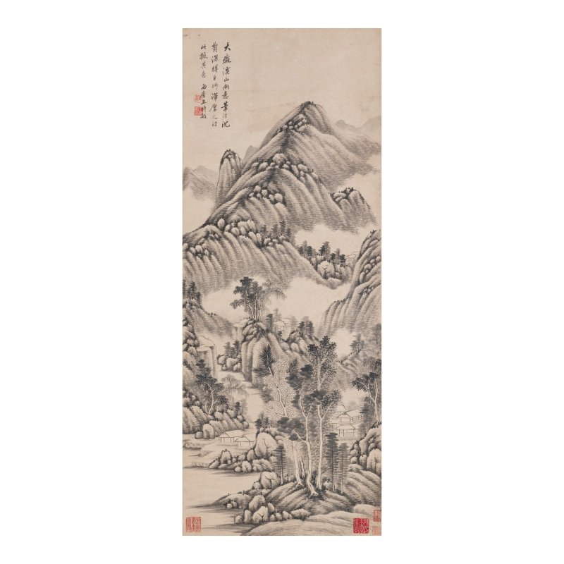 (款）王時敏（1592-1680） 山水 水墨紙本 立軸 | ATTRIBUTED TO WANG SHIMIN (1592-1680)
