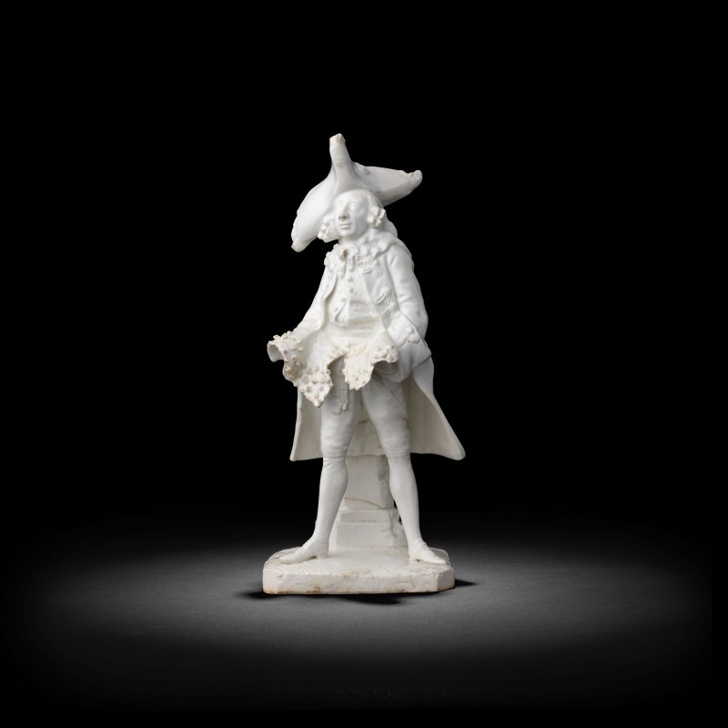 A rare Bow white figure of Henry Woodward, circa 1750 - 图6