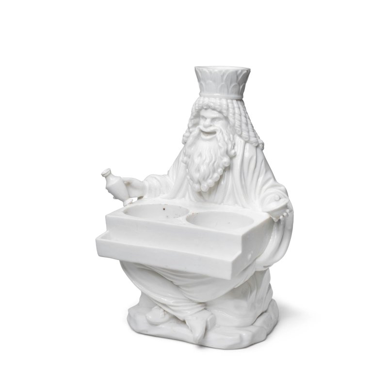 A very rare Capodimonte white figure of Zeus Serapis, circa 1755 - 图9