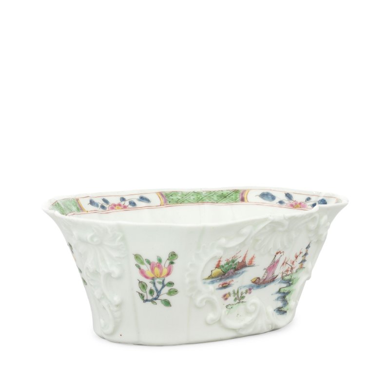 An exceptional Worcester potting pot, circa 1752-53 - 图4