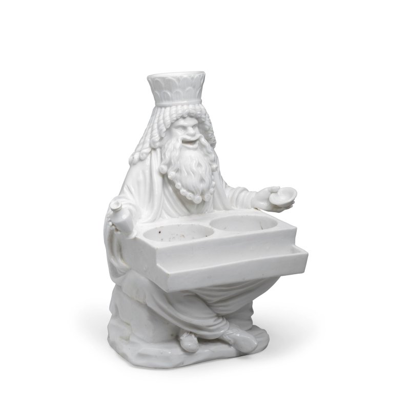 A very rare Capodimonte white figure of Zeus Serapis, circa 1755 - 图10