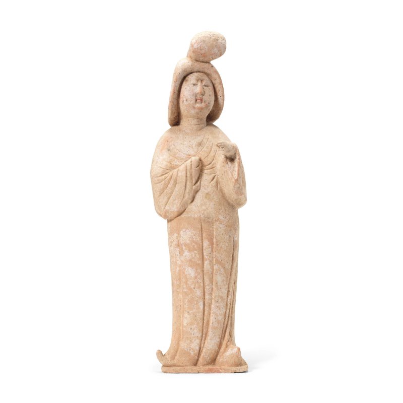 唐 仕女俑 | A POTTERY FIGURE OF A COURT LADY
