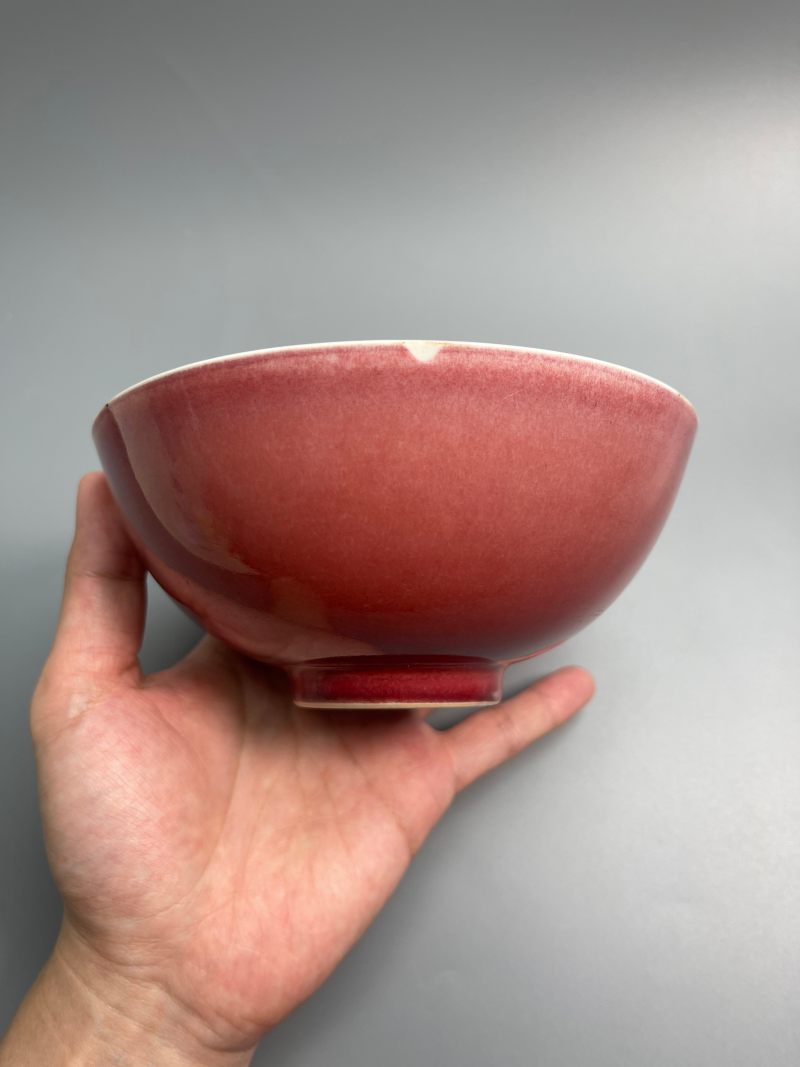 清雍正  祭红釉碗 - 图10