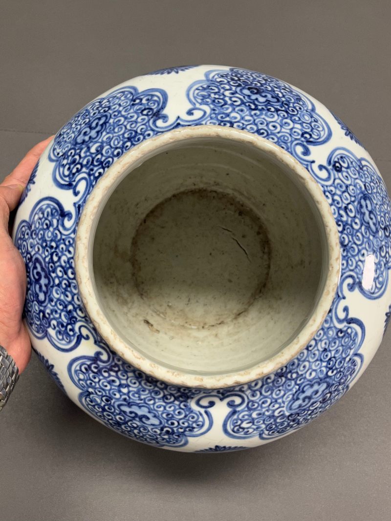 明中期  青花凤穿花纹罐 - 图15