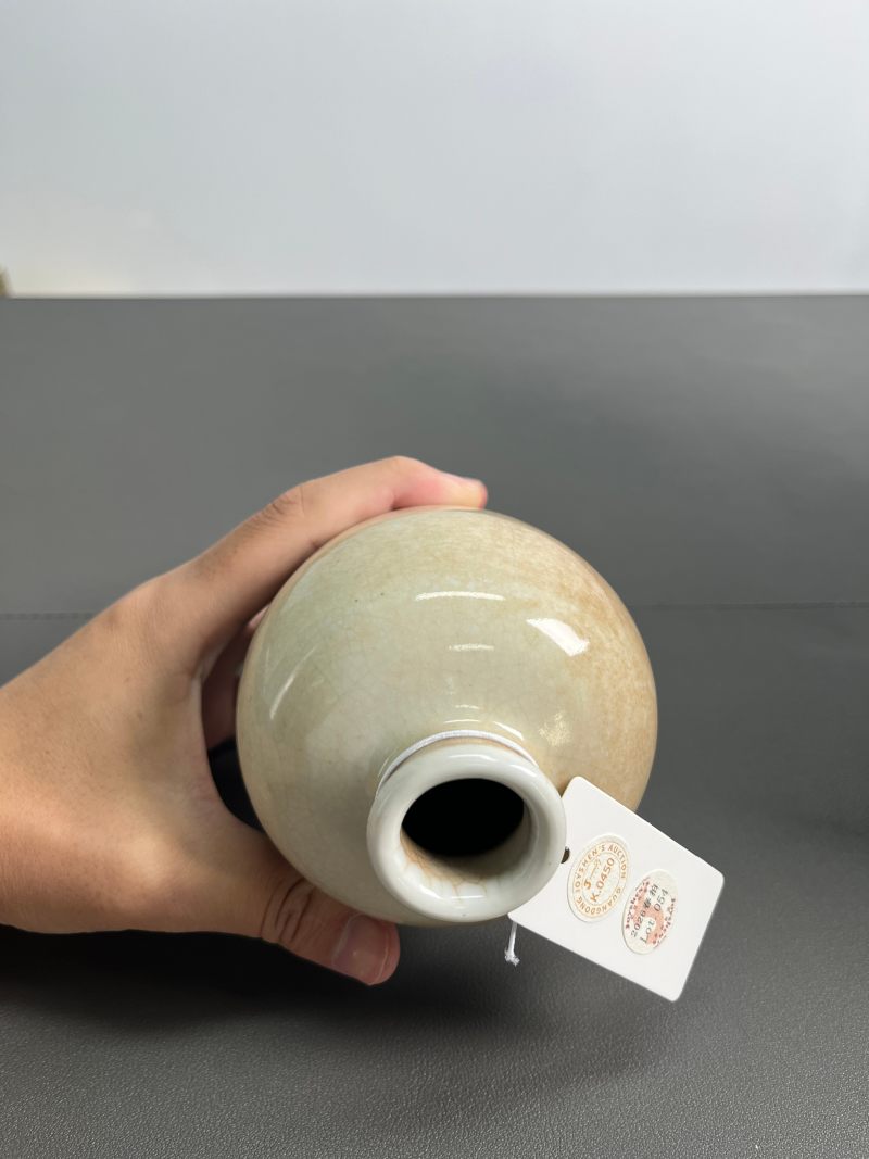 清乾隆  仿哥釉梅瓶 - 图9