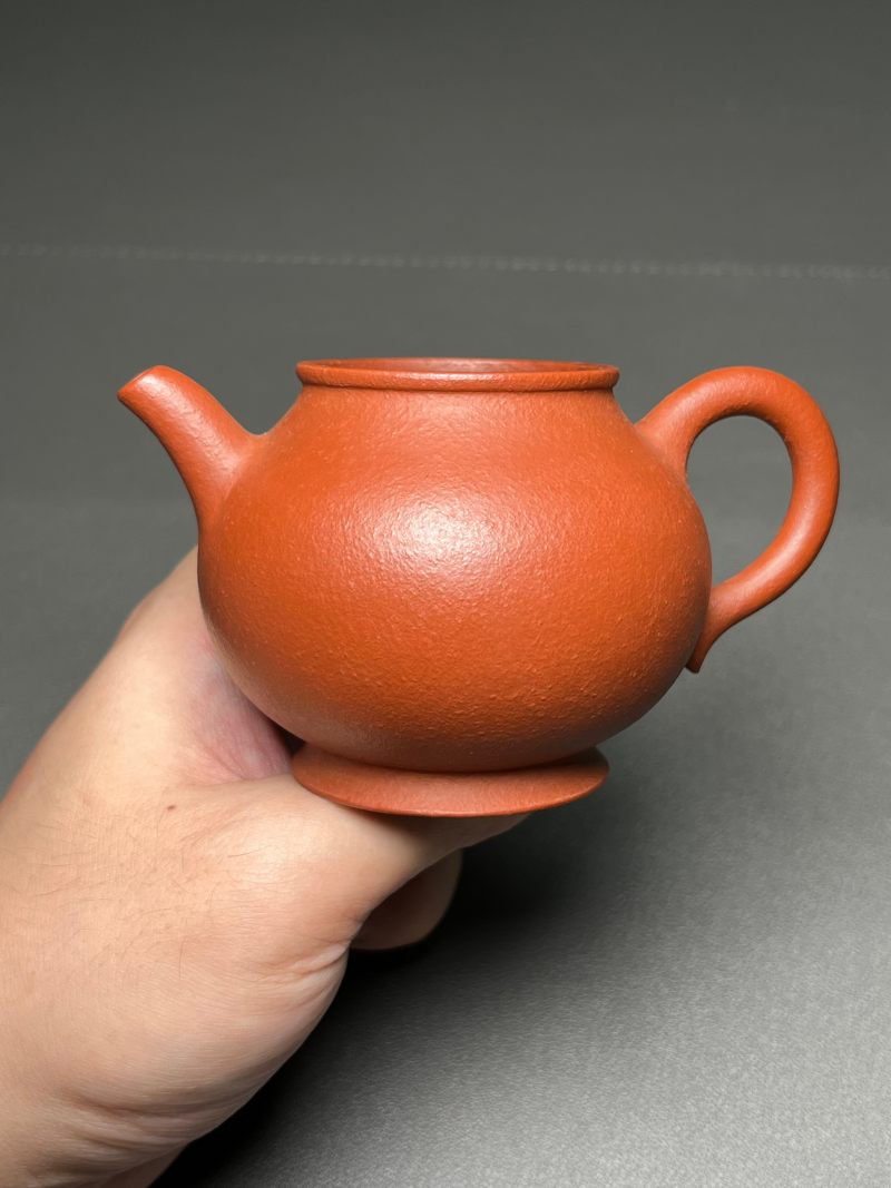清晚期  “佐茶佑玉”款朱泥圆壶 - 图7