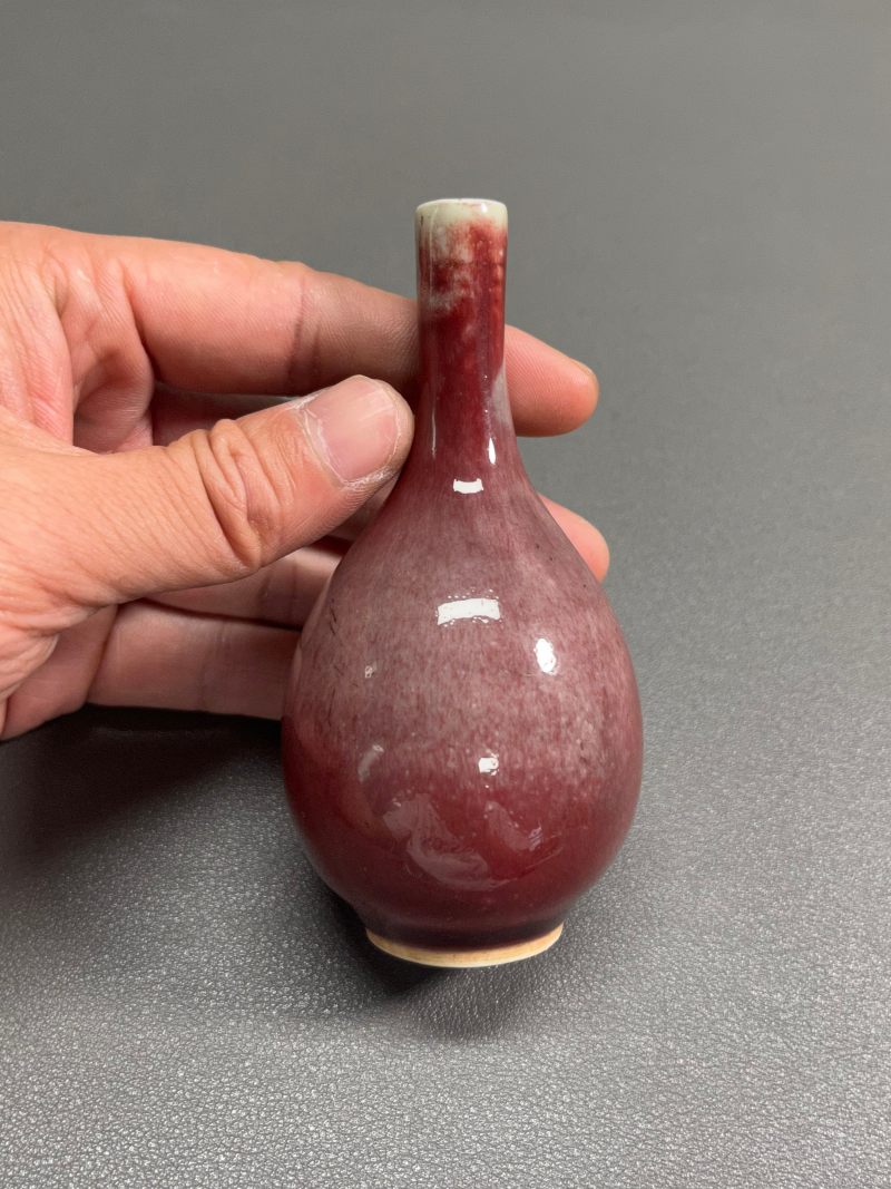 清中期 祭红釉小胆瓶 - 图7