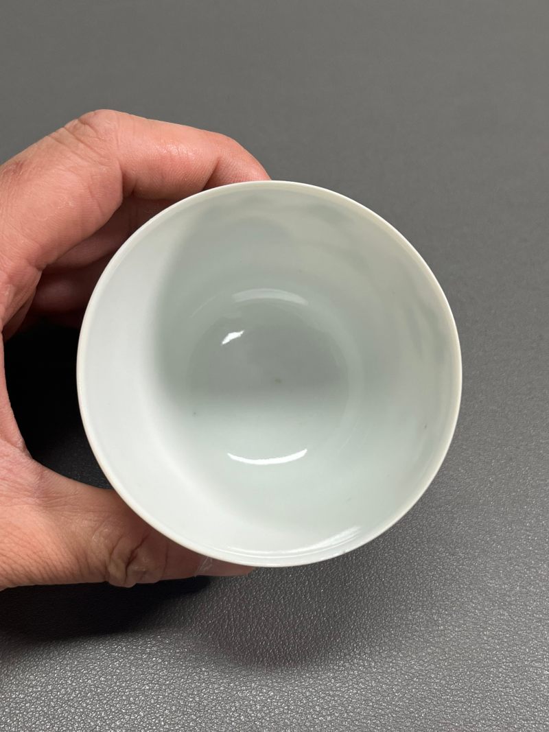 清道光  粉彩鹤鹿同春图杯 - 图11