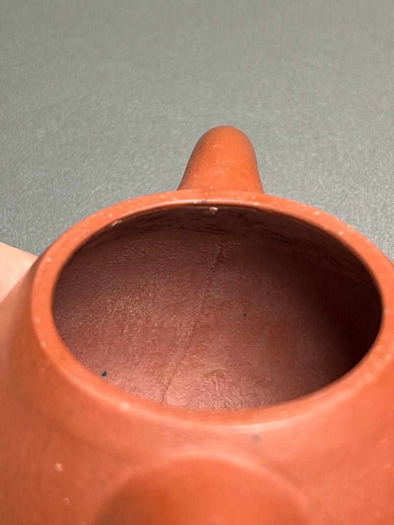 清乾隆  “大彬”款朱泥文旦壶 - 图14