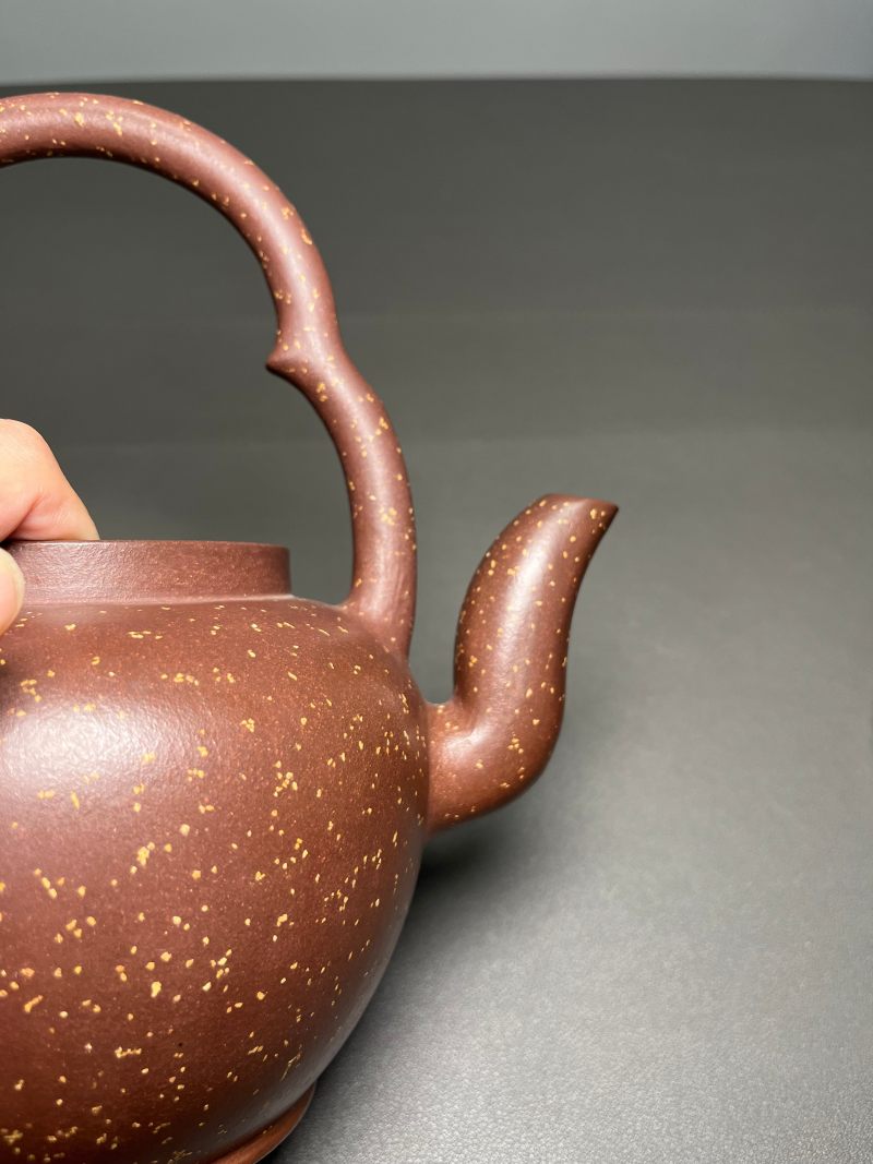 清晚期  桂花砂提梁壶 - 图9