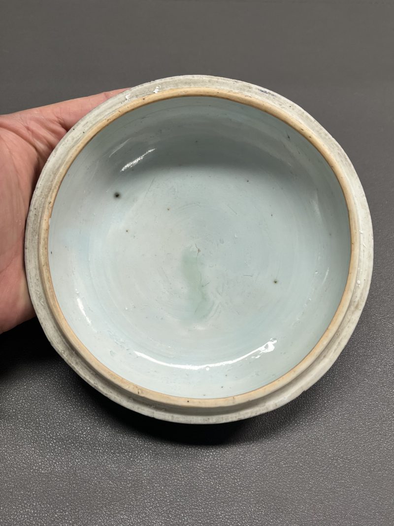 明万历  青花“飞黄腾达”印盒 - 图10