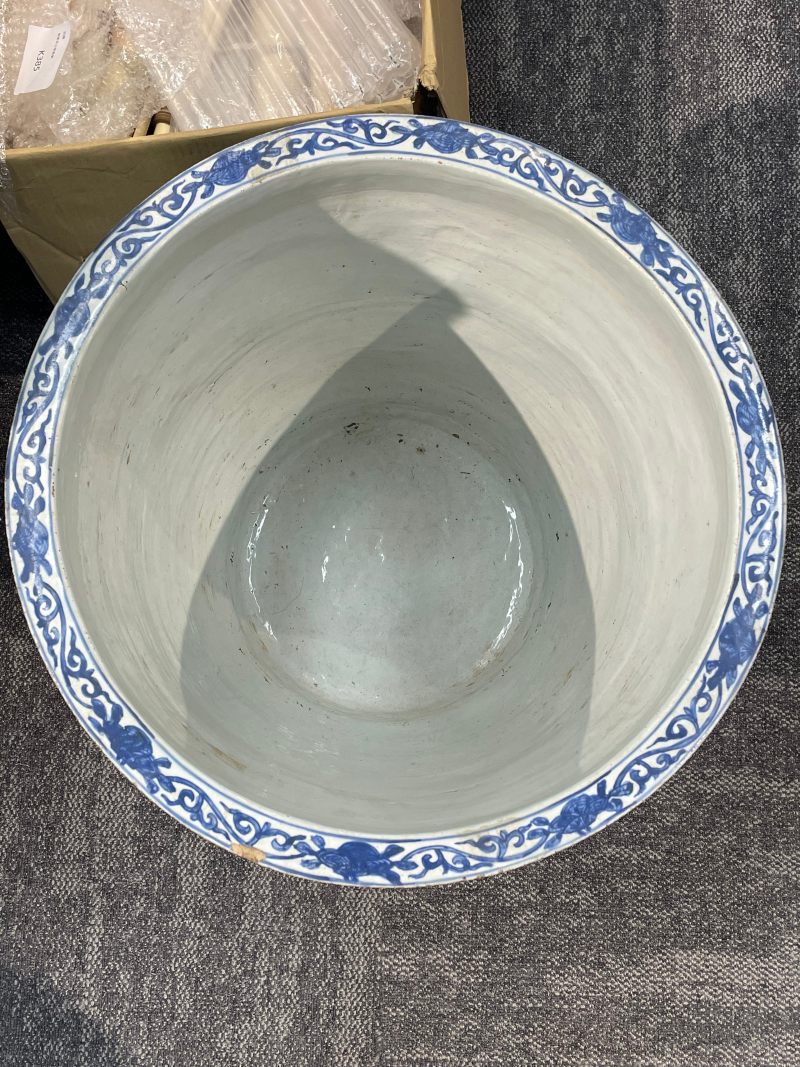 明万历  青花“受天百禄”百鹿图大缸 - 图15