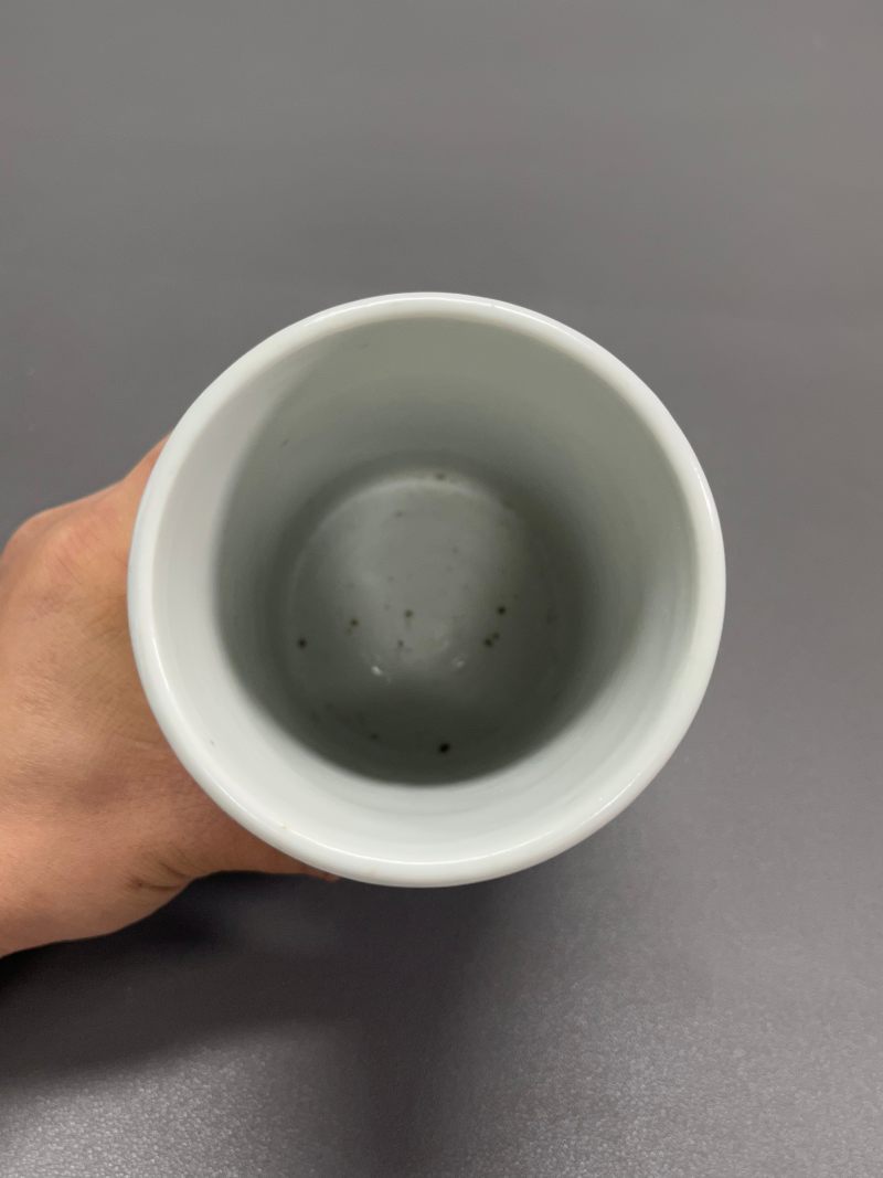 清康熙  青花踏雪寻梅图笔筒 - 图13