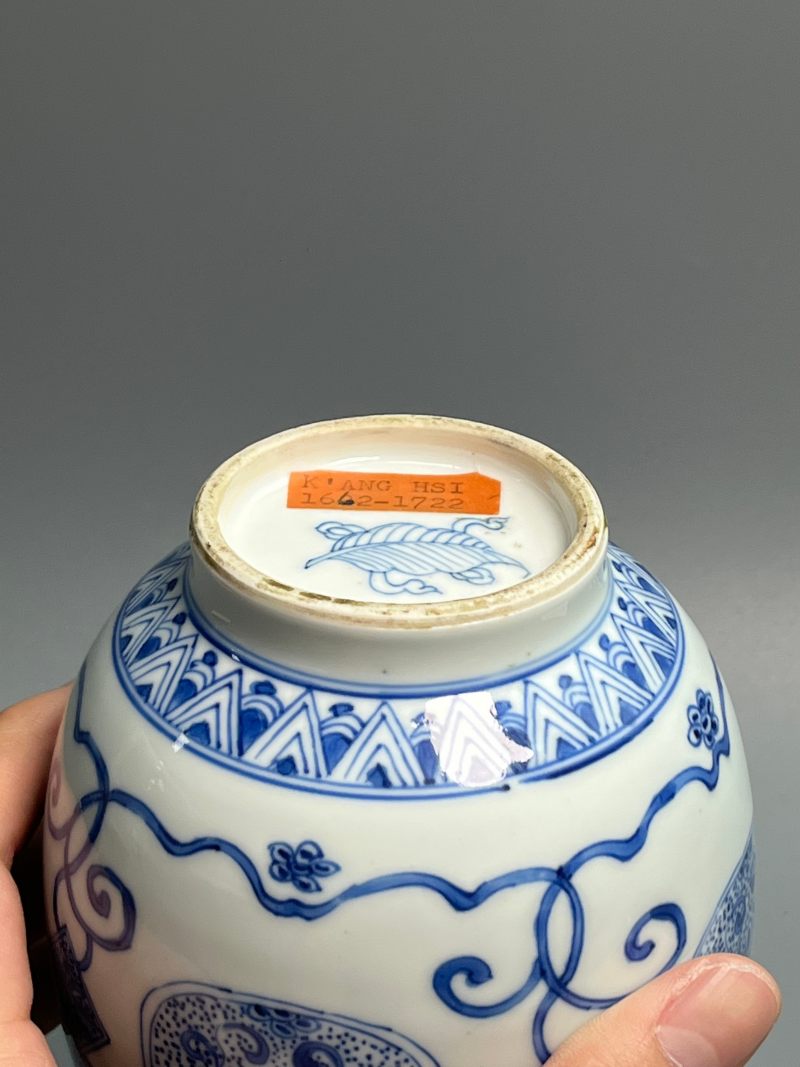 清雍正  青花淡描缠枝花卉纹灯笼尊 - 图17