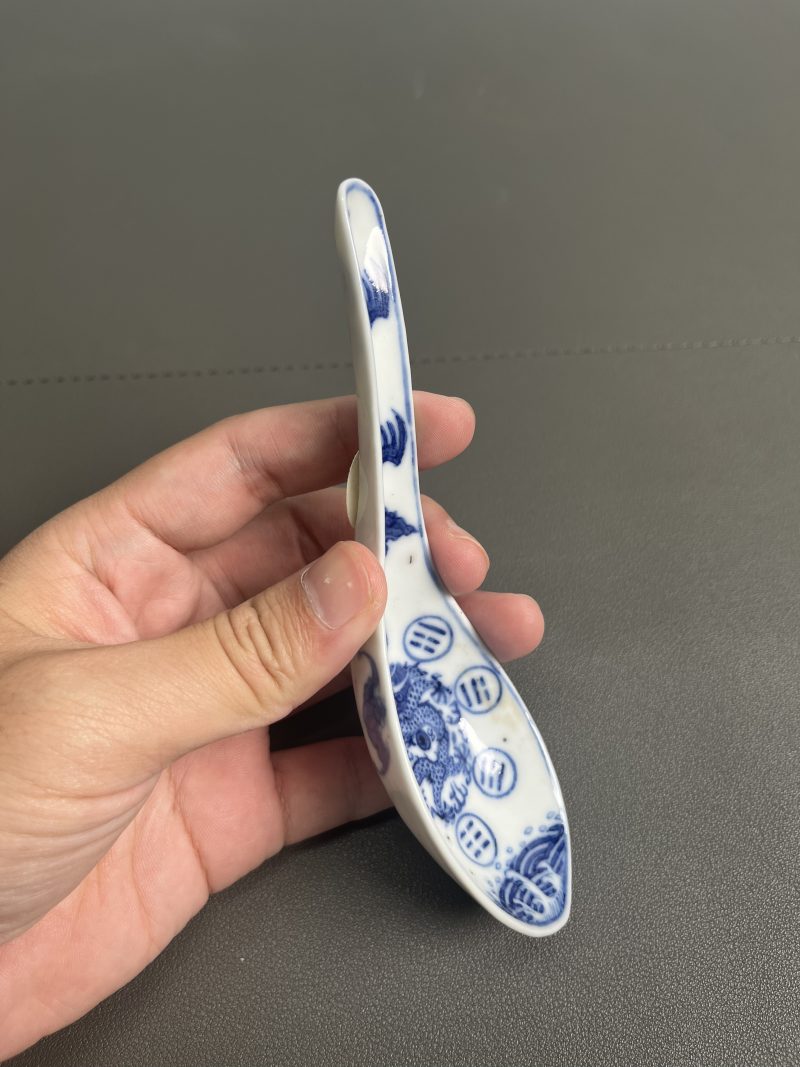 清光绪 青花龙纹羹匙 - 图8