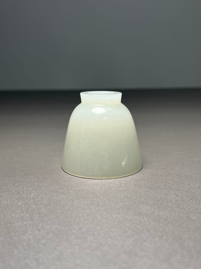 清中期  白玉杯（带木座） - 图5