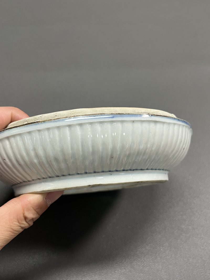 明万历  青花“飞黄腾达”印盒 - 图12