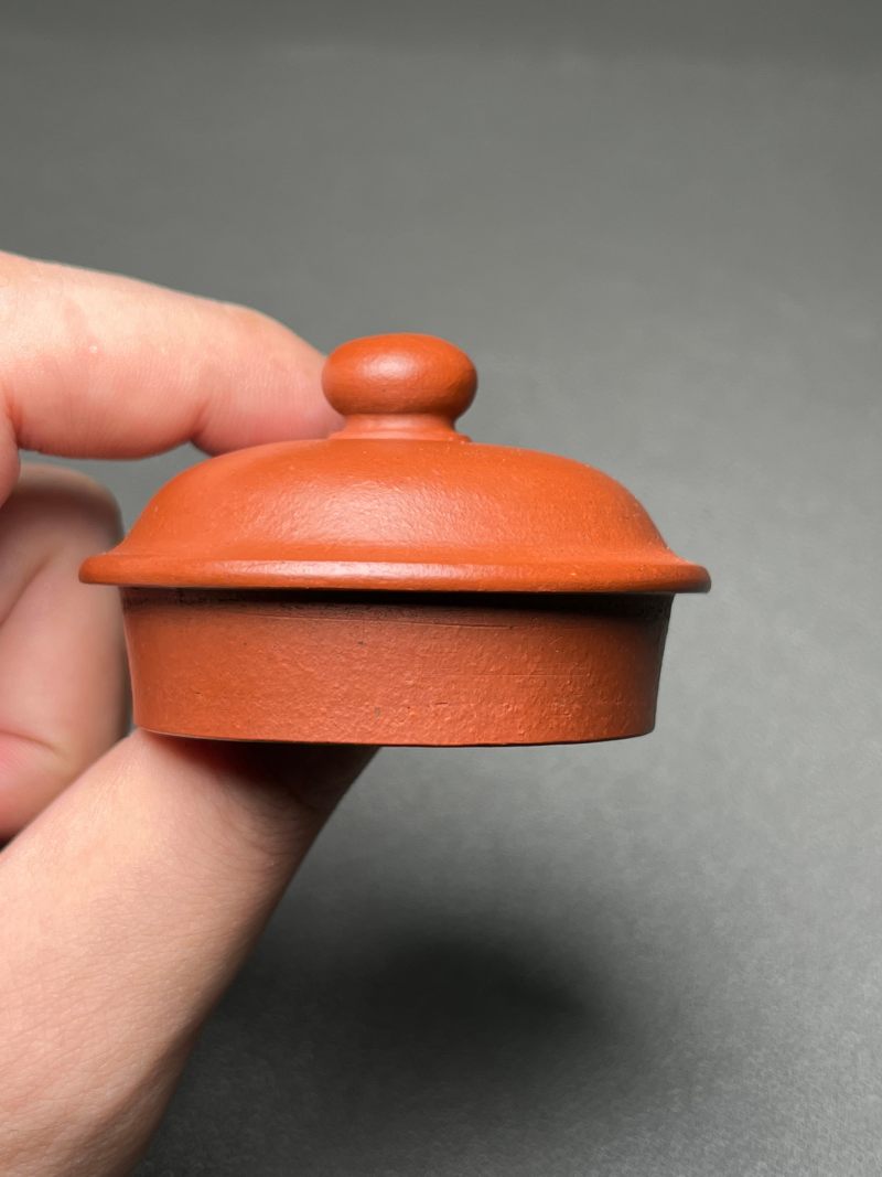 清 大红袍朱泥莲子壶 - 图17
