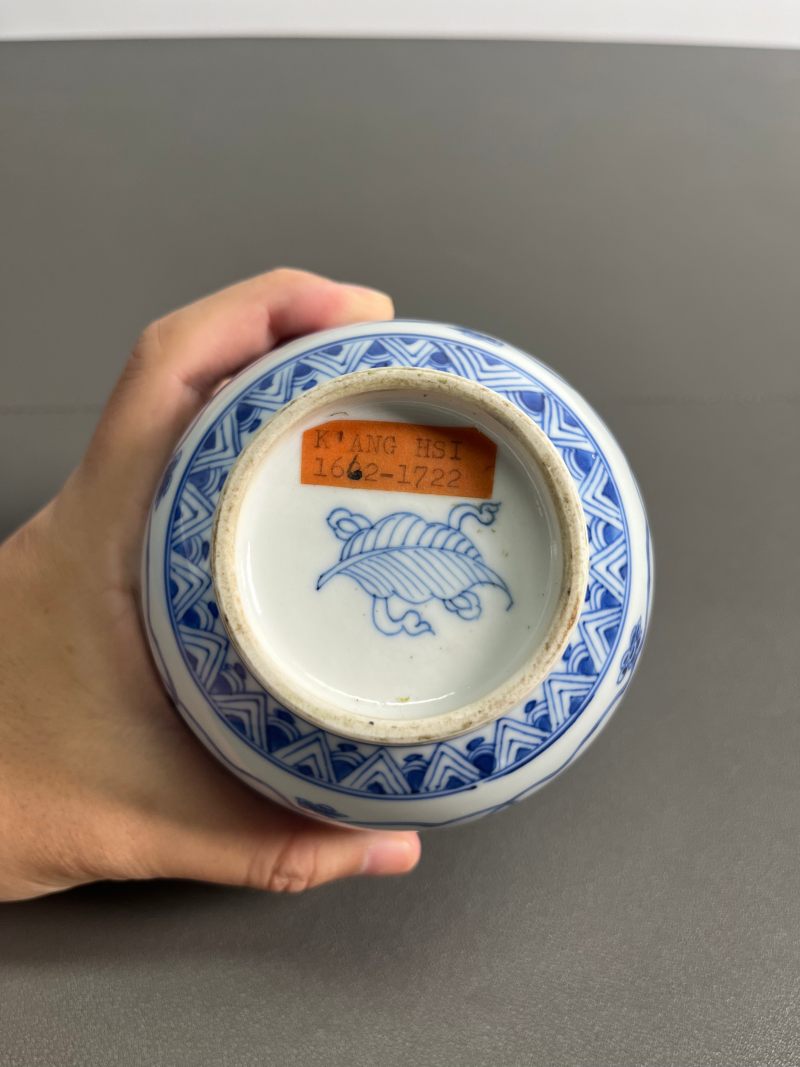 清雍正  青花淡描缠枝花卉纹灯笼尊 - 图19