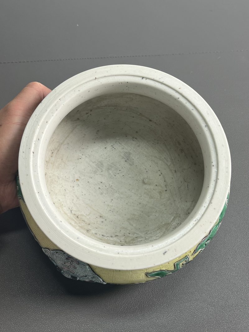清康熙 素三彩炉 - 图8