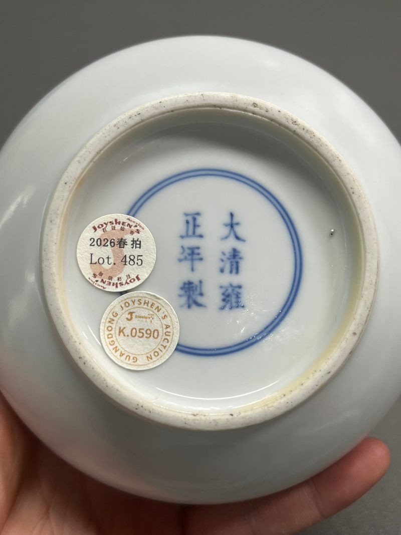 民国  粉彩“萍实呈祥”图荸荠瓶 - 图13