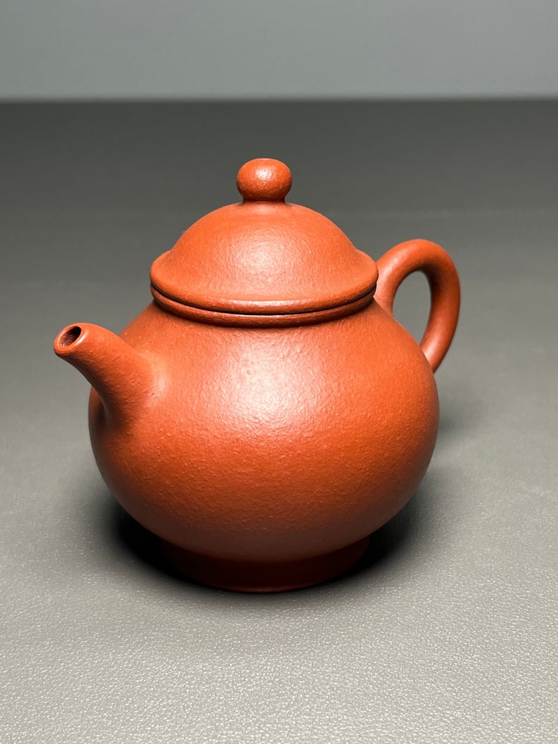 清晚期  “佐茶佑玉”款朱泥圆壶 - 图5