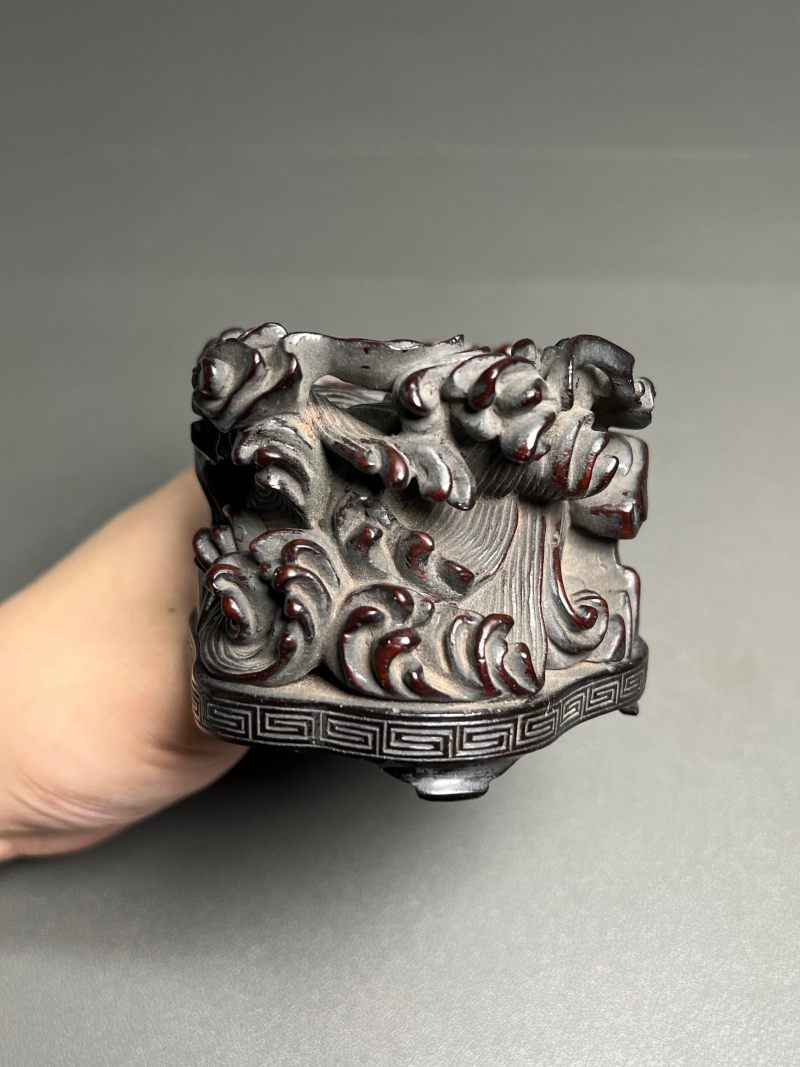 清 紫檀红木底座一组10件 - 图39
