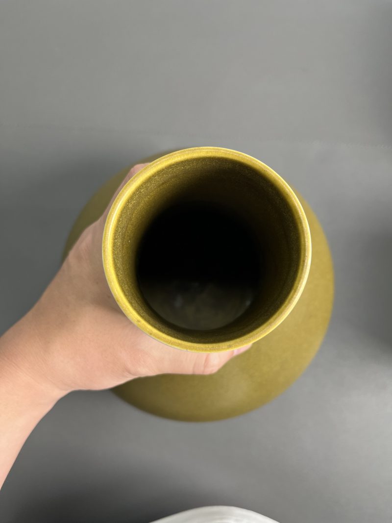 清光绪  茶叶末釉荸荠瓶 - 图9