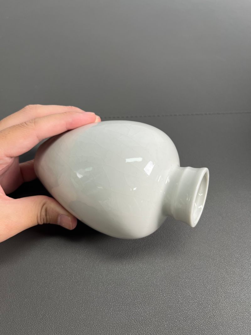 清乾隆  白釉暗刻弦纹小罐 - 图7