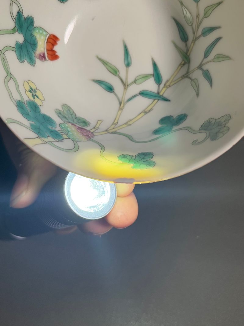 清光绪  粉彩癞瓜盖碗 - 图22
