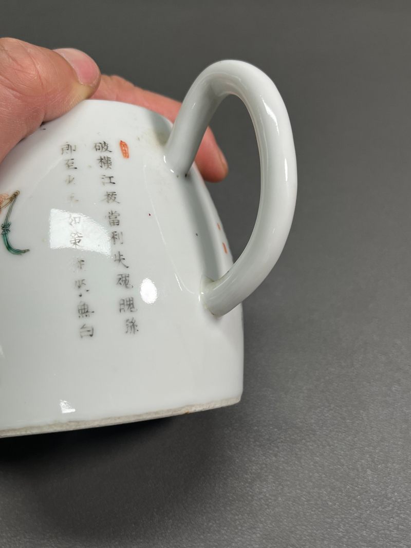 清道光  粉彩“无双谱”故事图执壶 - 图16