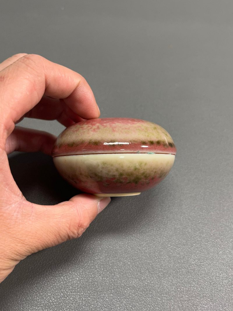 清光绪 豇豆红印泥盒 - 图6