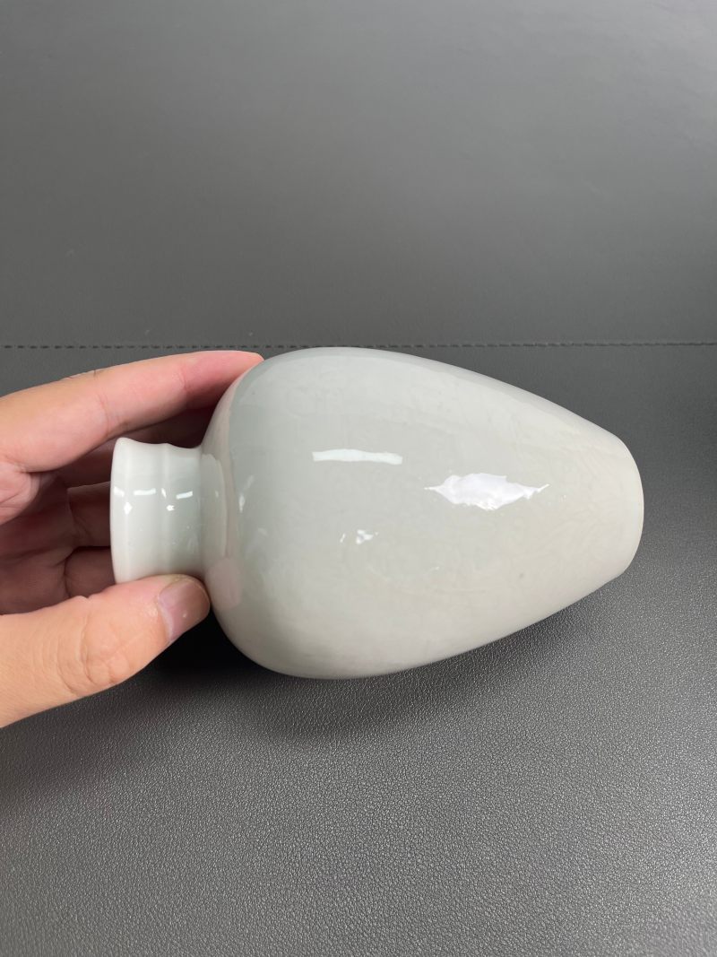 清乾隆  白釉暗刻弦纹小罐 - 图8