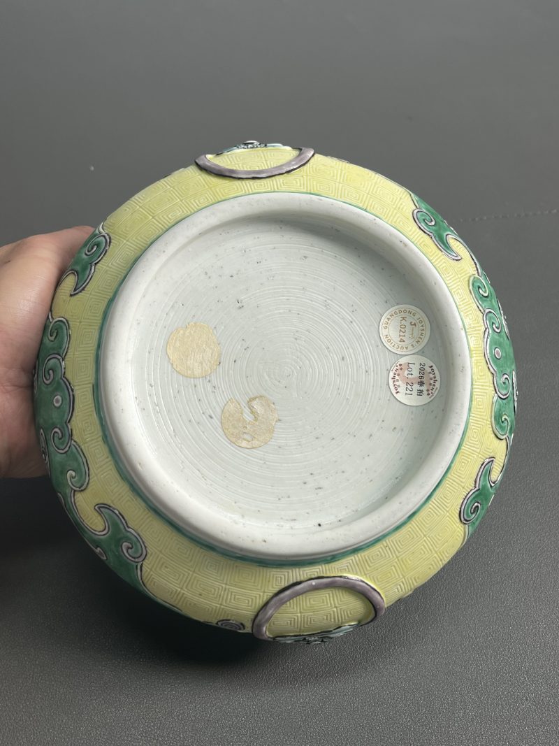 清康熙 素三彩炉 - 图12