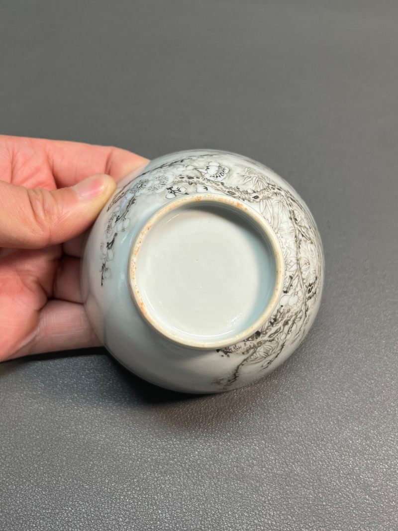 清雍正  墨彩梅花杯 - 图10