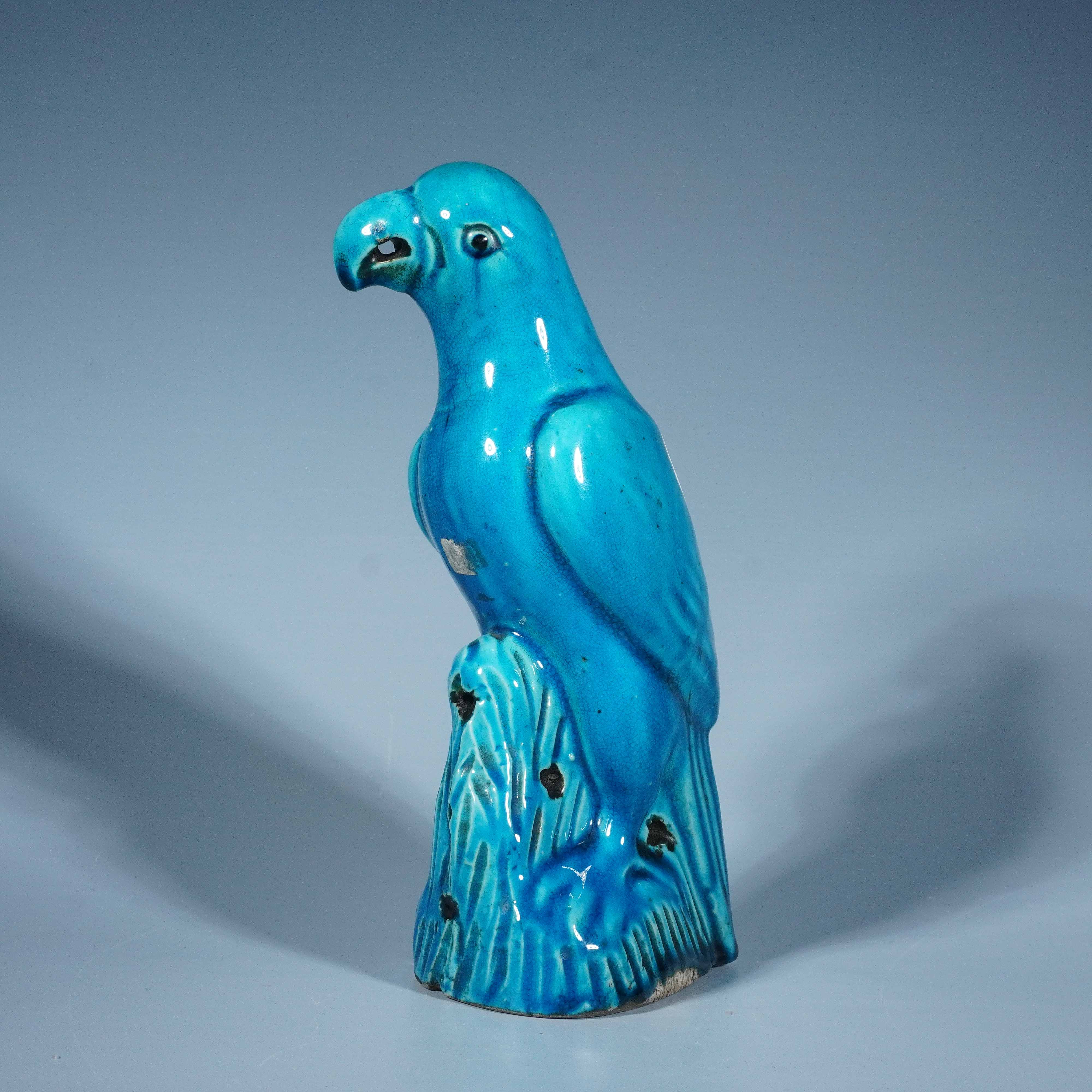 清雍正孔雀藍釉画金寿字紋賞瓶  工芸品 美術品 置物 清康熙孔雀蓝釉鹦鹉摆件-多宝古瓷宝典