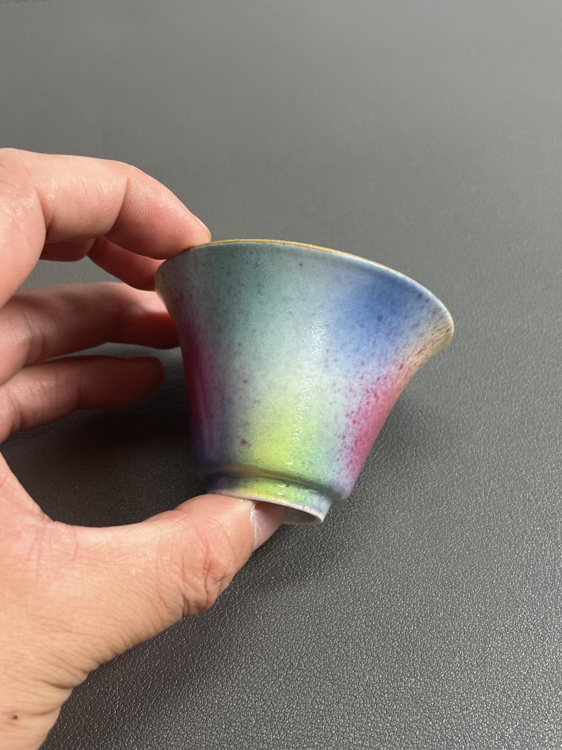 清光绪  桃花洞釉小杯（一对） - 图14