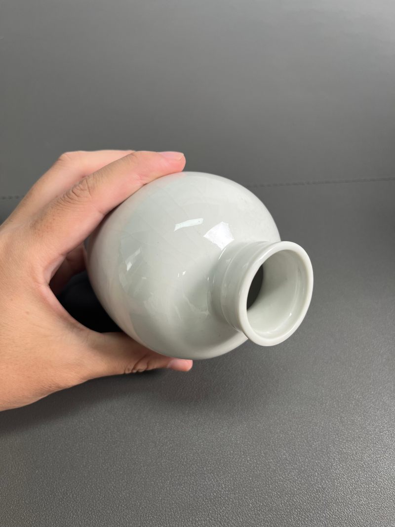 清乾隆  白釉暗刻弦纹小罐 - 图12