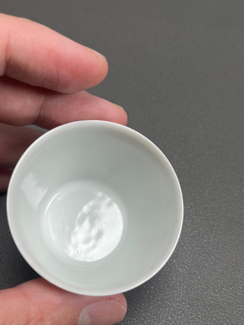 清雍正  粉彩《西厢记》之“月下佳期”人物故事图杯 - 图19