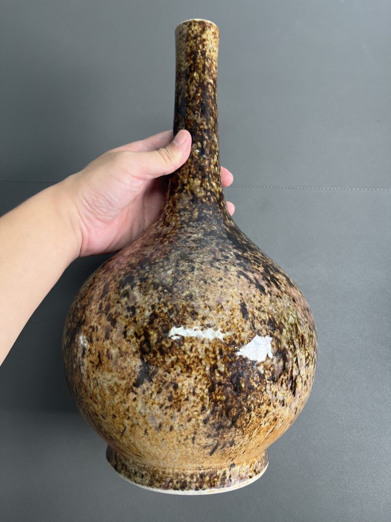 清乾隆 仿古玉釉大胆瓶 - 图4