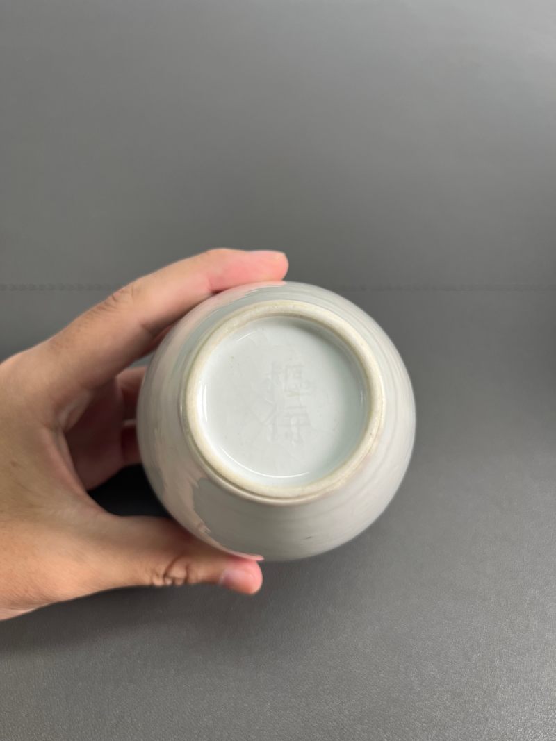 清乾隆  白釉暗刻弦纹小罐 - 图14
