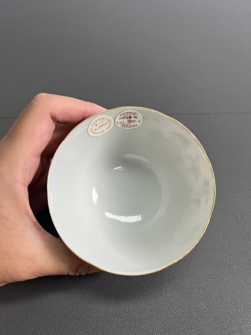 清道光  粉彩“十二花神”图盖碗 - 图17